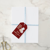 Ze heeft haar perfecte match bruidsuitnodiging cadeaulabel (Met Touw)
