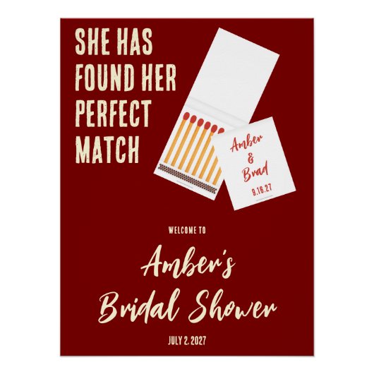 Ze Heeft Haar Perfecte Match Bruiloft Feest Perfect Poster (Voorkant)