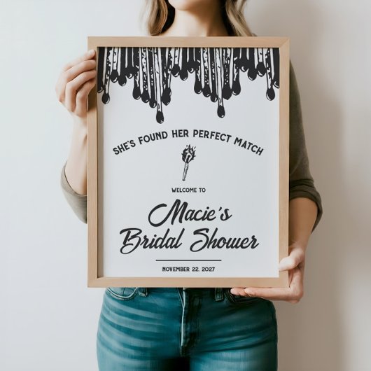 Ze heeft haar perfecte match gevonden Bruidsfeest Perfect Poster