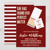 Ze heeft haar perfecte match Vrijgezellenfeest gev Kaart (Voorkant / Achterkant)