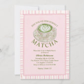 Ze Heeft Haar Perfecte Matcha Bruiloft Feest Kaart (Voorkant)