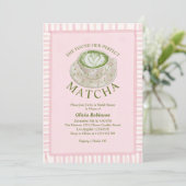 Ze Heeft Haar Perfecte Matcha Bruiloft Feest Kaart (Staand voorkant)
