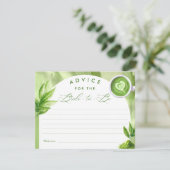 Ze Heeft Haar Perfecte Matcha Bruiloftsborrel Advi Informatiekaartje (Staand voorkant)