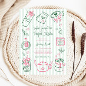 Ze Heeft Haar Perfecte Matcha Groen Bruidsfeest Ge Kaart