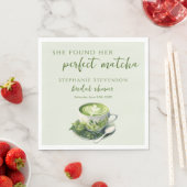Ze heeft haar perfecte matcha Vrijgezellenfeest ge Servet (Insitu)