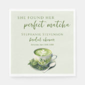 Ze heeft haar perfecte matcha Vrijgezellenfeest ge Servet (Voorkant)