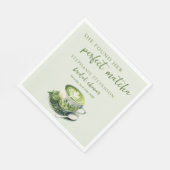 Ze heeft haar perfecte matcha Vrijgezellenfeest ge Servet (Hoek)