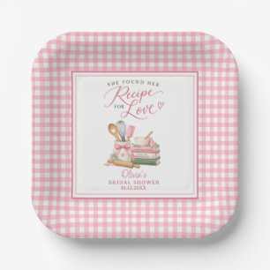 Ze Heeft Haar Recept Voor Liefde Bruidsfeest Papieren Bordje