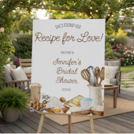 Ze heeft haar recept voor liefde gevonden! Bruidsf Poster