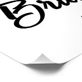 Ze heeft haar schat gevonden! Halloween bruidsfees Perfect Poster (Hoek)