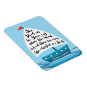 Ze heeft haar zeilen aangepast Quote Magnet Magneet (Rechterzijde)