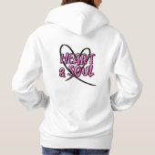 Ze heeft Heart & Soul Schattigee Graffiti Hoodie (Achterkant)