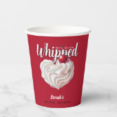 Ze Heeft Hem Slagroom Kers Bruidsfeestje Papieren Bekers (Voorkant)