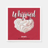 Ze heeft hem slagroomkersen bruidsontbijt servet (Voorkant)