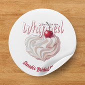 Ze heeft hem te pakken Bruidsfeest met Kers en Sla Ronde Sticker