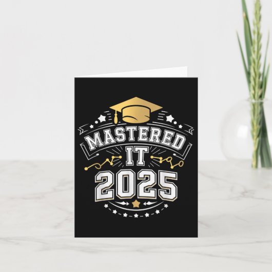 Ze heeft het 2025 Masters Degree Afstuderen GIF on Kaart (Voorkant)