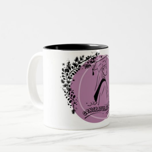 Ze heeft het gedaan!" Afstuderen Mok voor haar - R (Voorkant links)