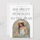 Ze heeft het gedaan | Arch Hybrid Font Modern Afst Kaart (Voorkant)