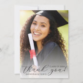 Ze heeft het gedaan! Hartscriptklasse van Afstuder Bedankkaart (Voorkant)