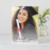 Ze heeft het gedaan! Hartscriptklasse van Afstuder Bedankkaart (Staand voorkant)