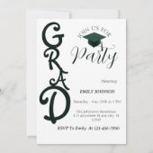 Ze heeft het gedaan! Moderne foto-verjaardagsfeest Kaart (Achterkant)