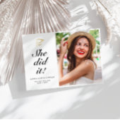 ZE HEEFT HET GEDAAN | Simple Script Photo afstuder Kaart