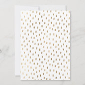 Ze heeft het gouden en witte Afstuderen aangekondi Kaart (Achterkant)