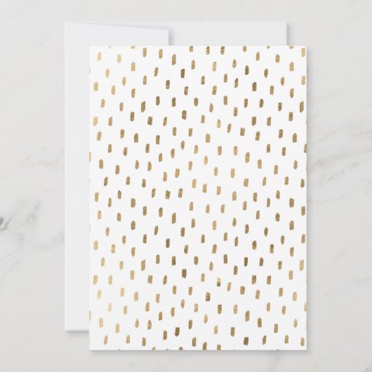 Ze heeft het gouden en witte Afstuderen aangekondi Kaart (Achterkant)