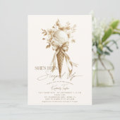 Ze heeft het Ice Cream Boho Vrijgezellenfeest opge Kaart (Staand voorkant)