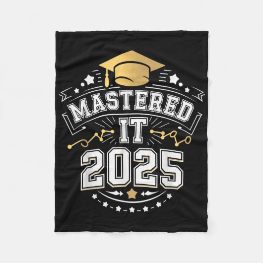 Ze heeft het onder de knie 2025 Masterdiploma Afst Fleece Deken (Voorkant)