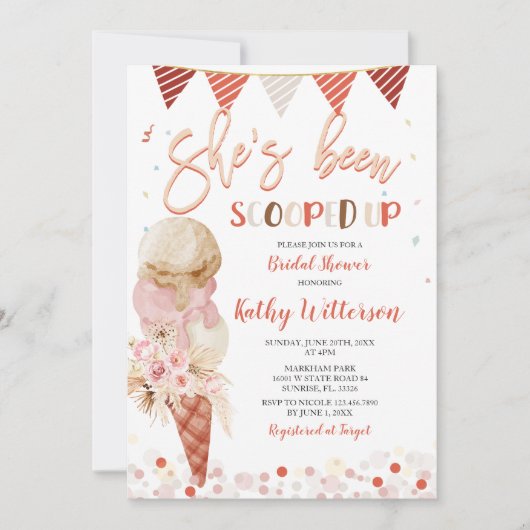 Ze heeft het Vrijgezellenfeest van Ice Cream opger Kaart