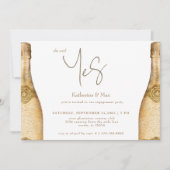 Ze Heeft Ja Champagne Verloving Feest  Kaart (Voorkant)