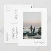 Ze Heeft Ja Foto Verlovingsfeest Uitnodiging Brief (Voorkant / Achterkant)