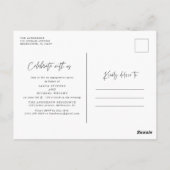 Ze Heeft Ja Foto Verlovingsfeest Uitnodiging Brief (Achterkant)