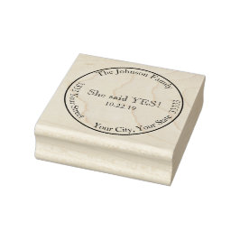 Ze Heeft Ja Gezegd Bewaar de Datum  Retouradres Rubberstempel