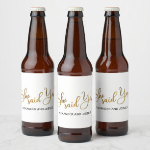 Ze Heeft Ja Gezegd Bier Etiket