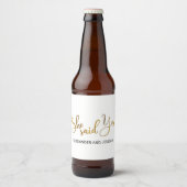 Ze Heeft Ja Gezegd Bier Etiket (Voorkant)