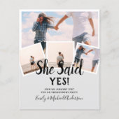 Ze Heeft Ja Gezegd! FOTO UITSTEK INVITATIE Aankond Flyer (Voorkant)