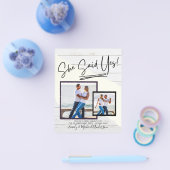 Ze Heeft Ja Gezegd - Fotografische Uitnodiging Ver Flyer (Enkel)