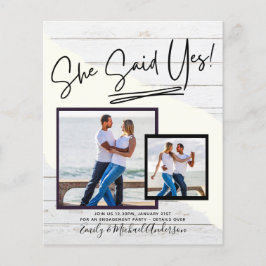 Ze Heeft Ja Gezegd - Fotografische Uitnodiging Ver Flyer