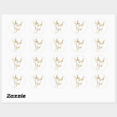 Ze Heeft Ja Gezegd Ronde Sticker (Vel)