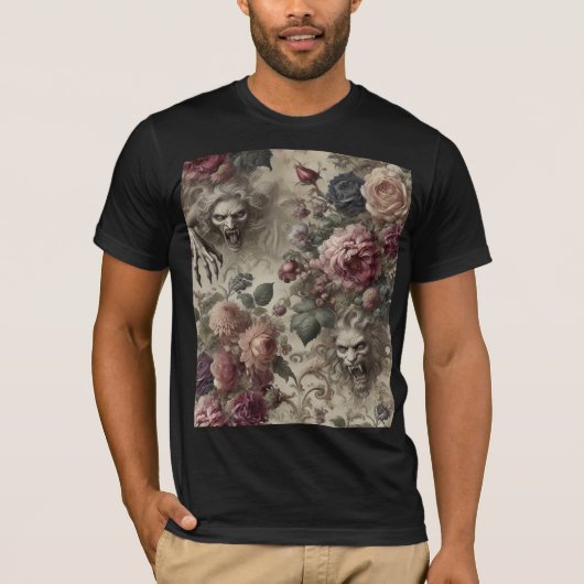 Ze Heeft Klauwen – Gothische Draagbare Kunst T-shirt (Voorkant)