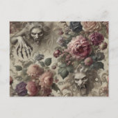 Ze heeft klauwen - gotisch Victoriaans Feestdagenkaart (Voorkant)