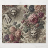 Ze heeft klauwen - gotische bloem bier etiket (Enkel label)