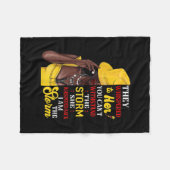 Ze heeft me teruggefloten... ik ben de Storm Black Fleece Deken (Voorkant (Horizontaal))