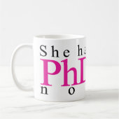 Ze heeft nu PhD Koffiemok (Links)