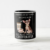 Ze heeft ook een Chihuahua koffie nodig Mok (Midden)