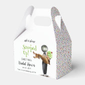 Ze heeft pistache-ijsbruid opgepakt bedankdoosjes (Voorkant Zijde)