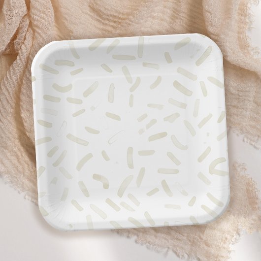 Ze heeft vanille-Vrijgezellenfeest opgeraapt Papieren Bordje