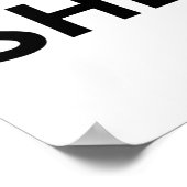 Ze heeft veel gebreken (Bord tektonica) Poster (Hoek)